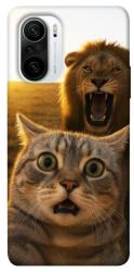 Чехол itsPrint Shocked cat and lion для Xiaomi Redmi K40 / K40 Pro / K40 Pro+ / Poco F3