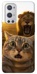 Чохол itsPrint Shocked cat and lion для OnePlus 9 Pro
