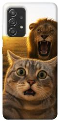 Чехол itsPrint Shocked cat and lion для Samsung Galaxy A72 4G / A72 5G