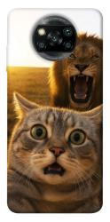 Чехол itsPrint Shocked cat and lion для Xiaomi Poco X3 NFC / Poco X3 Pro