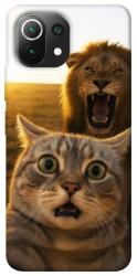 Чохол itsPrint Shocked cat and lion для Xiaomi Mi 11 Lite
