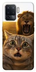 Чехол itsPrint Shocked cat and lion для Oppo Reno 5 Lite