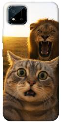 Чехол itsPrint Shocked cat and lion для Realme C11 (2021)