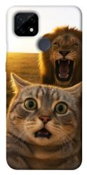 Чехол itsPrint Shocked cat and lion для Realme C21