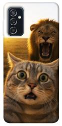 Чохол itsPrint Shocked cat and lion для Samsung Galaxy M52