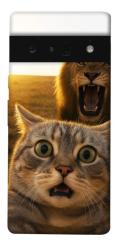 Чехол itsPrint Shocked cat and lion для Google Pixel 6 Pro