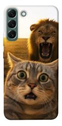 Чохол itsPrint Shocked cat and lion для Samsung Galaxy S22+