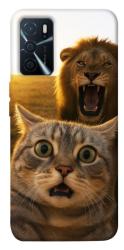 Чехол itsPrint Shocked cat and lion для Oppo A16s / A16