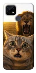 Чехол itsPrint Shocked cat and lion для Realme C21Y