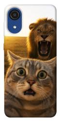Чохол itsPrint Shocked cat and lion для Samsung Galaxy A03 Core
