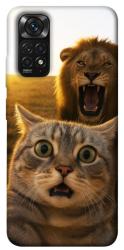 Чохол itsPrint Shocked cat and lion для Xiaomi Redmi Note 11 (Global) / Note 11S