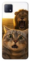 Чехол itsPrint Shocked cat and lion для Oppo A72 5G / A73 5G