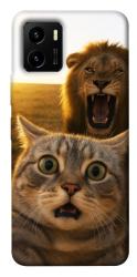 Чохол itsPrint Shocked cat and lion для Vivo Y15s