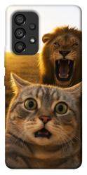 Чохол itsPrint Shocked cat and lion для Samsung Galaxy A53 5G