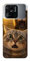 Чохол itsPrint Shocked cat and lion для Xiaomi Redmi 10C