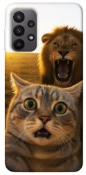 Чохол itsPrint Shocked cat and lion для Samsung Galaxy A23 4G