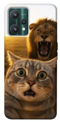 Чехол itsPrint Shocked cat and lion для Realme 9 Pro