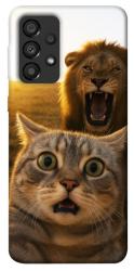 Чохол itsPrint Shocked cat and lion для Samsung Galaxy A33 5G