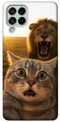 Чохол itsPrint Shocked cat and lion для Samsung Galaxy M53 5G