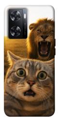 Чехол itsPrint Shocked cat and lion для OnePlus Nord N20 SE