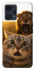 Чехол itsPrint Shocked cat and lion для Realme 9 4G / 9 Pro+