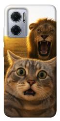 Чехол itsPrint Shocked cat and lion для Xiaomi Redmi Note 11E