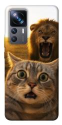 Чохол itsPrint Shocked cat and lion для Xiaomi 12T / 12T Pro