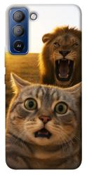 Чехол itsPrint Shocked cat and lion для TECNO Pop 5 LTE
