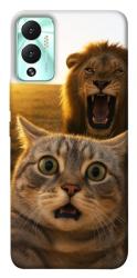 Чехол itsPrint Shocked cat and lion для Infinix Hot 12 Play