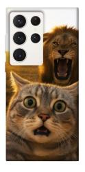 Чехол itsPrint Shocked cat and lion для Samsung Galaxy S23 Ultra