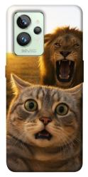 Чехол itsPrint Shocked cat and lion для Realme GT2