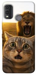 Чехол itsPrint Shocked cat and lion для Nokia G11 Plus