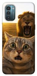 Чехол itsPrint Shocked cat and lion для Nokia G21