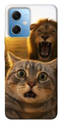 Чехол itsPrint Shocked cat and lion для Xiaomi Poco X5 5G