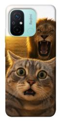 Чехол itsPrint Shocked cat and lion для Xiaomi Redmi 12C