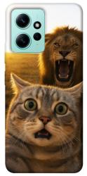 Чехол itsPrint Shocked cat and lion для Xiaomi Redmi Note 12 4G