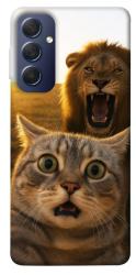 Чехол itsPrint Shocked cat and lion для Samsung Galaxy M54 5G