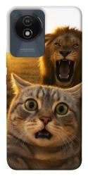 Чехол itsPrint Shocked cat and lion для Vivo Y02