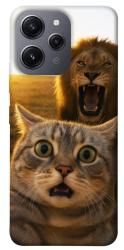 Чехол itsPrint Shocked cat and lion для Xiaomi Redmi 12