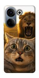 Чехол itsPrint Shocked cat and lion для TECNO Camon 20 Pro (CK7n)