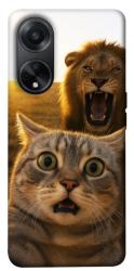 Чехол itsPrint Shocked cat and lion для Oppo A98