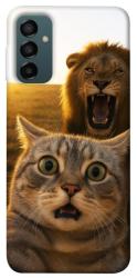 Чехол itsPrint Shocked cat and lion для Samsung Galaxy M34 5G