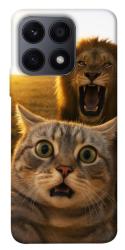 Чехол itsPrint Shocked cat and lion для Huawei Honor X8a