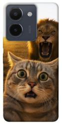 Чехол itsPrint Shocked cat and lion для Vivo Y36