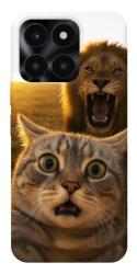 Чехол itsPrint Shocked cat and lion для Huawei Honor X6a