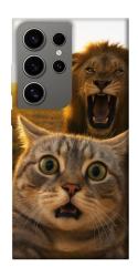 Чехол itsPrint Shocked cat and lion для Samsung Galaxy S24 Ultra
