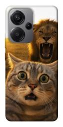 Чехол itsPrint Shocked cat and lion для Xiaomi Redmi Note 13 Pro+