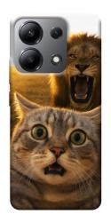 Чехол itsPrint Shocked cat and lion для Xiaomi Redmi Note 13 4G
