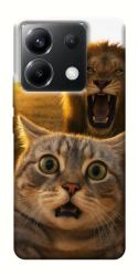 Чехол itsPrint Shocked cat and lion для Xiaomi Poco X6