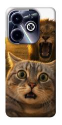 Чехол itsPrint Shocked cat and lion для Infinix Hot 40i